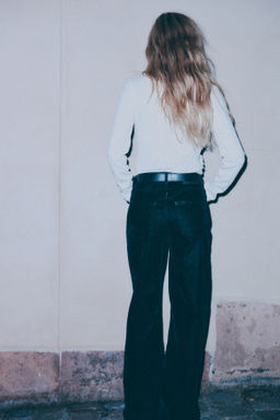 Wide Ultra High Jeans con acabado afelpado - H&m фото 6