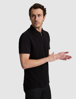 Siyah Slim Fit Ti__rt