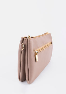 Миниатюрная женская сумка через плечо в бежевом цвете L-Craft  фото 3