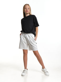 Шорты для спорта для девочки свободные отрезные 22-7677 красный - Mini maxi фото 24