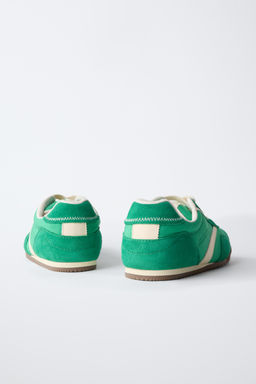 ZAPATILLA DEPORTIVA CONTRASTE / Verde - Zara фото 7