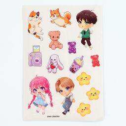 Цена за 2 шт. Гравюра блокнот детский Куколка, 10 листов, лист наклеек, штихель, А6 - Школа талантов фото 7