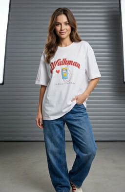 K13596 Футболка OVER SIZE (хлопок) БЕЛЫЙ_03