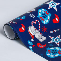 Цена за 10 шт. Бумага упаковочная глянцевая С Новым Годом!, 50 ? 70 см