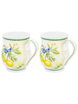 Набор 2 кружек 350 мл 11,5*8,2*10 см Лимоны бочонок, NEW BONE CHINA - Elan gallery фото 4