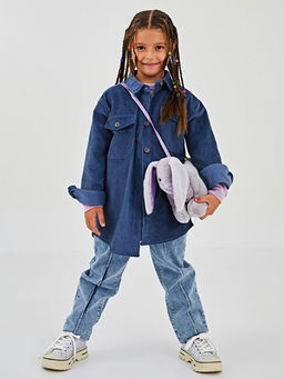 Basic Uzun Kollu Kadife K?z ?ocuk G?mlek