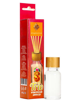 Цена за 2 шт. Ароматический диффузор «Цветы, дерево, амбра», с палочками, для дома, 10 мл