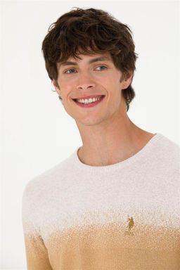 U. S. Polo Assn Мужской свитер из каменного меланжа - U.s. polo assn фото 2