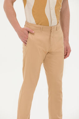 Мужские холщовые брюки цвета верблюжьей шерсти - U.s. polo assn фото 5