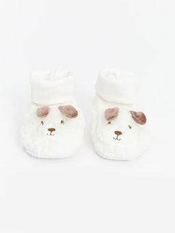 K?pek G?r?n?ml? Erkek Bebek ?orapl? Ev Ayakkab?s?