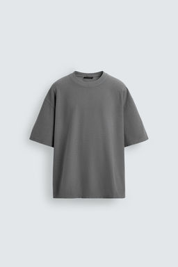 CAMISETA BOXY FIT B?SICA / Gris?ceo - Zara фото 7