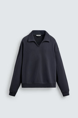 COTTON POLO SWEATSHIRT - Zara фото 6