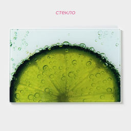 Доска разделочная стеклянная Доляна Сочный лайм, 3020 см  фото 3