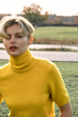 Fine-knit polo-neck top - H&m фото 2