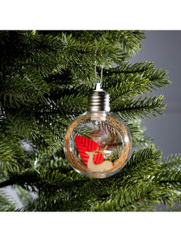 Ёлочный шар Олень, d=8 см, 1 LED, от батареек, свечение тёплое белое - Luazon lighting фото 10