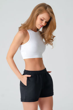Арт.15-502/1 Шорты женские 44-48 (3 шт) Цвет:черный - Калинка фото 2