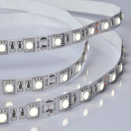ULS-M25-5050-60LED/m-10mm-IP20-DC12V-14,4W/m-5M-4000K PROFI Гибкая светодиодная лента на самоклеящейся основе. Катушка 5м. в герметичной упаковке. Белый свет(4000К). ТМ Uniel.