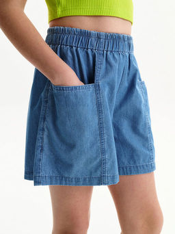 PELICAN, шорты для девочек, Джинс фото 2