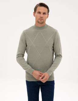 Ada _ay_ Slim Fit Yar_m Bal_k__ Yaka Triko Kazak