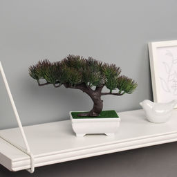 Бонсай искусственный в горшке «Сосна галант», 12×16 см, МИКС