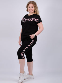 Костюм "Орнелла 2" чёрный, трикотаж (М)