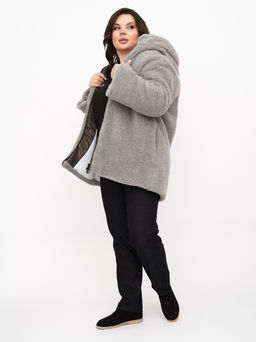 Куртка из эко меха KR00769GRY24 - Артесса фото 2