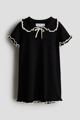 Vestido de punto fino con ribetes de volante - H&m фото 4