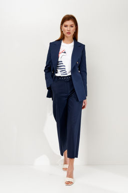 Двубортный жакет из хлопка Don (Цвет: Синий) - Morozov Amavie фото 7