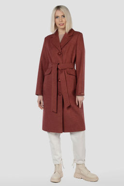 01-11725 Пальто женское демисезонное (пояс)