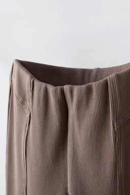 FLARED RIBBED LEGGINGS - Zara фото 10