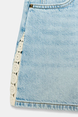 SHORTS Z1975 COMBINADO CROCHET / Azul medio - Zara фото 9