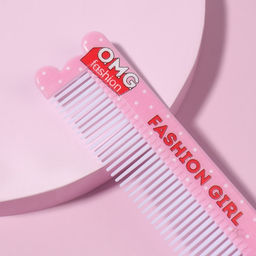 Цена за 2 шт. Расчёска Fashion, с ручкой, фигурная, 14.7×3.7(±1) см