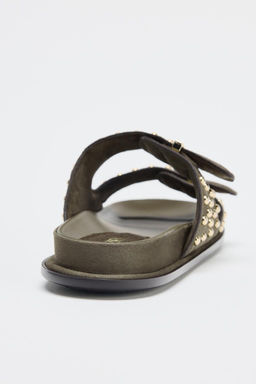 STUDDED BUCKLE SANDALS - Zara фото 7