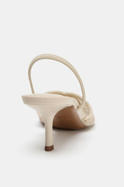 BRAIDED SLINGBACK HEELS