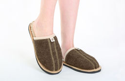 Тапочки-шлепанцы арт.9011309-04 сукно Коричневый