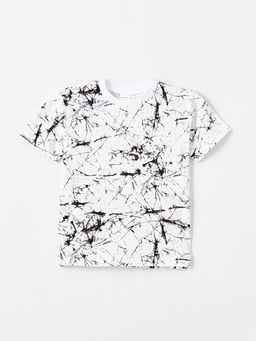 Bisiklet Yaka Desenli Erkek Bebek Ti??rt