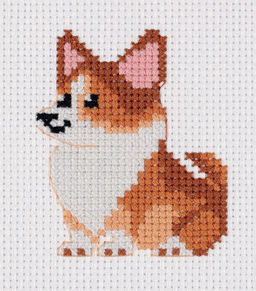 Klart набор для вышивания 12-043 Корги 9.5 х 11 см