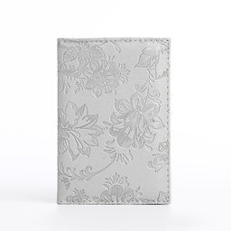 Обложка для паспорта, цвет серебряный