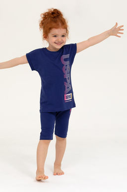 Темно-синий пижамный комплект для девочки Неожиданная скидка в корзине - U.s. polo assn фото 9