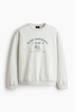 Sudadera con motivo bordado Relaxed Fit