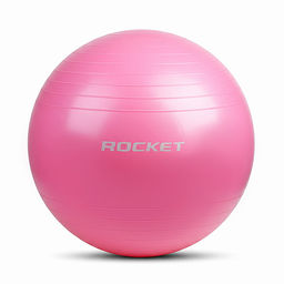Фитбол 60см ROCKET Антивзрыв, цвет розовый (60-65см 800г)