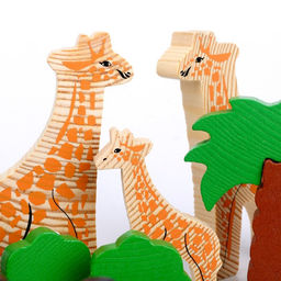 Конструктор деревянный «Африка», 35 деталей