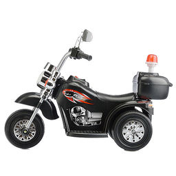 Детский электромотоцикл ROCKET «Чоппер»,1 мотор 20 ВТ, черный