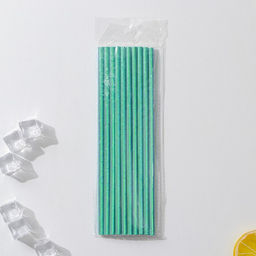 Трубочки Голубые, 10 шт