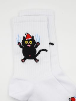 Носки НГ р.40-45 TxT Котик с пузиком - Krumpy фото 3