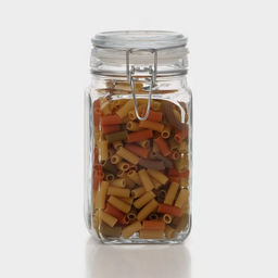 Банка для сыпучих продуктов Paabahe Cremlin, 1.3 л, с бугельным замком, стекло, прозрачная