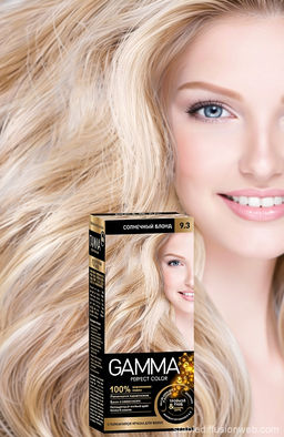 ГАММА краска д/волос PERFECT COLOR 9.3 Солнечный блонд в компл. с окислит.кремом 9%