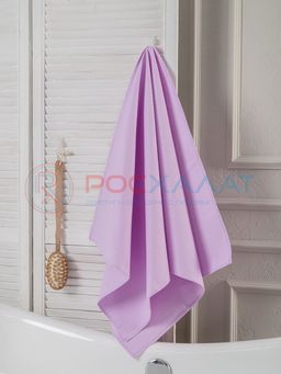 Однотонное вафельное полотенце сиреневое  ПВ-01 (18) 40х70