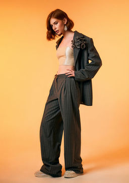 N2414 брюки женские серый - Mozart фото 6