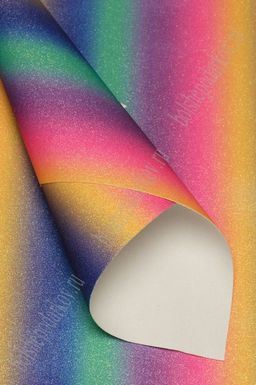 Кожзам с блестками Радуга А4 (5 листов) SF-3232, №5